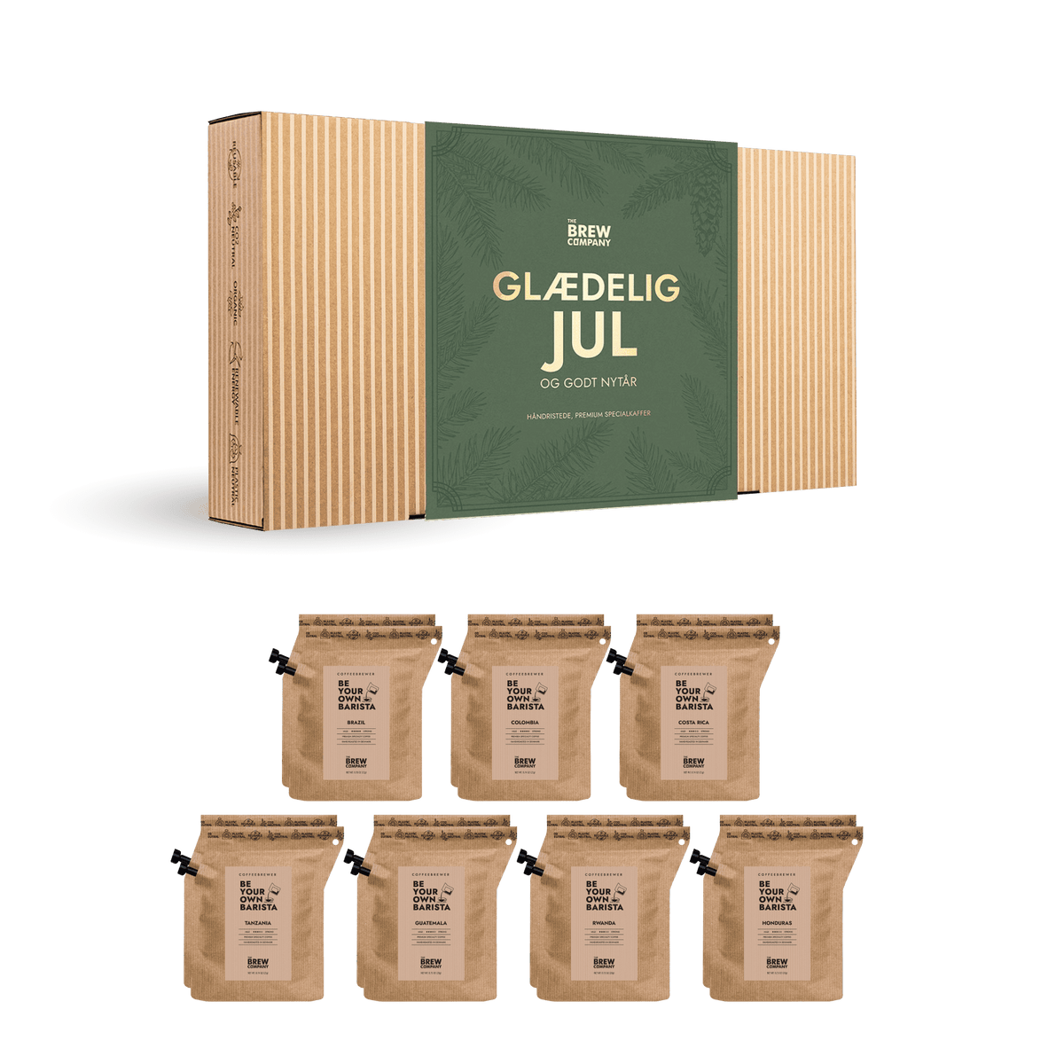 PREMIUM GLÆDELIG JUL KAFFEGAVEÆSKE Gift Boxes The Brew Company