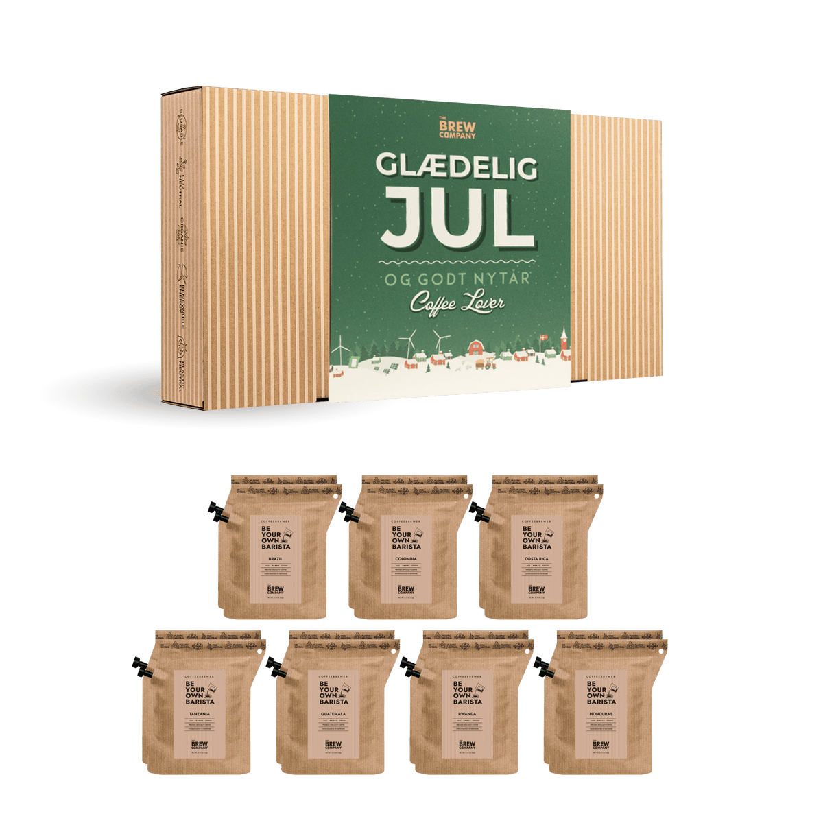 GLÆDELIG JUL KAFFEGAVEÆSKE Gift Boxes The Brew Company