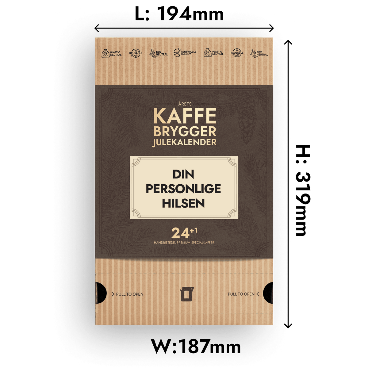 Personlig Kaffebønne Julekalenderen