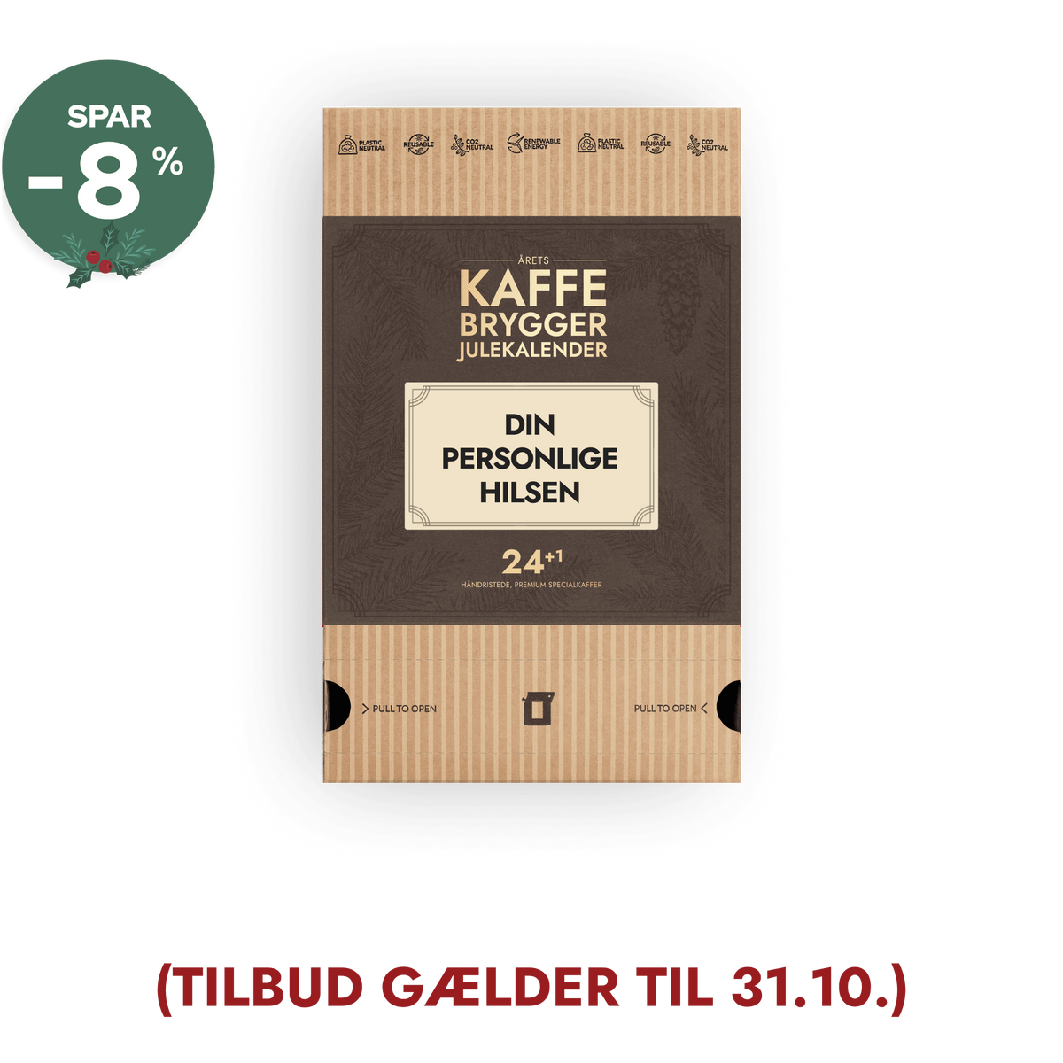 Personlig Kaffebønne Julekalenderen