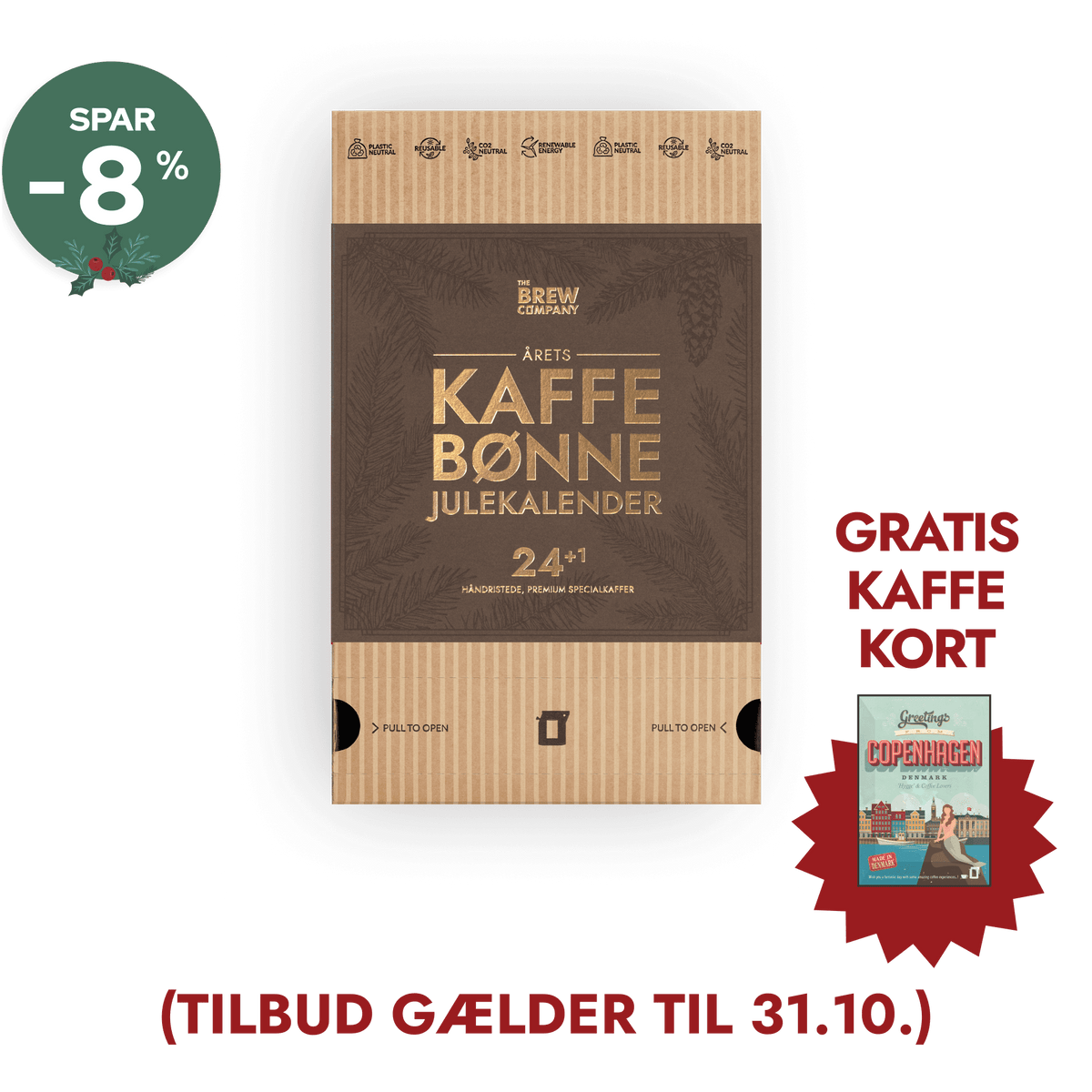 Kaffebønne Julekalender Early Bird Tilbud
