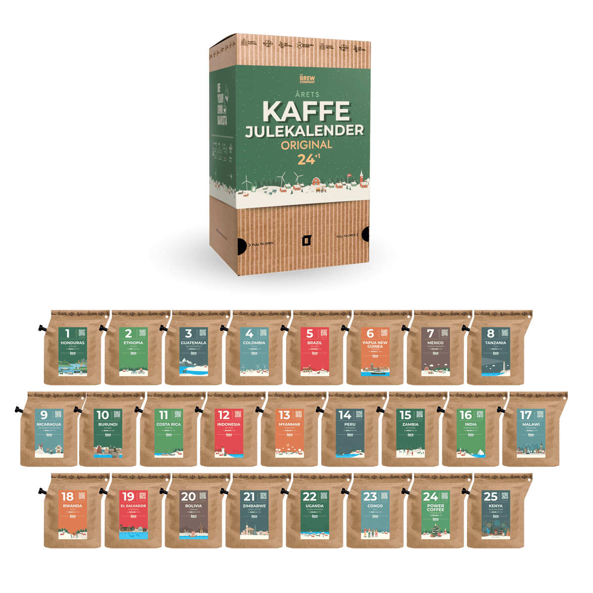 DEN ORIGINALE JULEKALENDER FOR KAFFEELSKERE