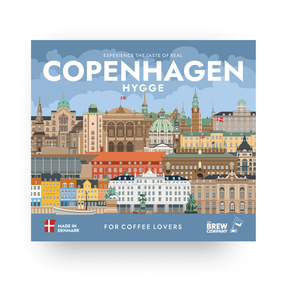 COPENHAGEN HYGGE COFFEE GIFT BOX – hygge-gaveæske – gaveæske med 3 stk. kaffe – til kaffeelskere - The Brew Company