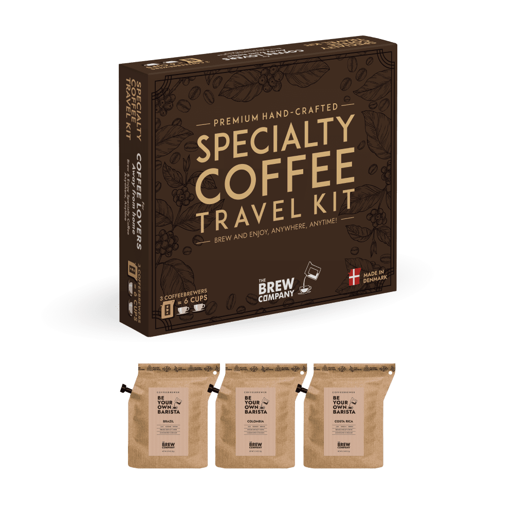 SPECIALTY COFFEE TRAVEL KIT 3 STK. KAFFEGAVEÆSKE