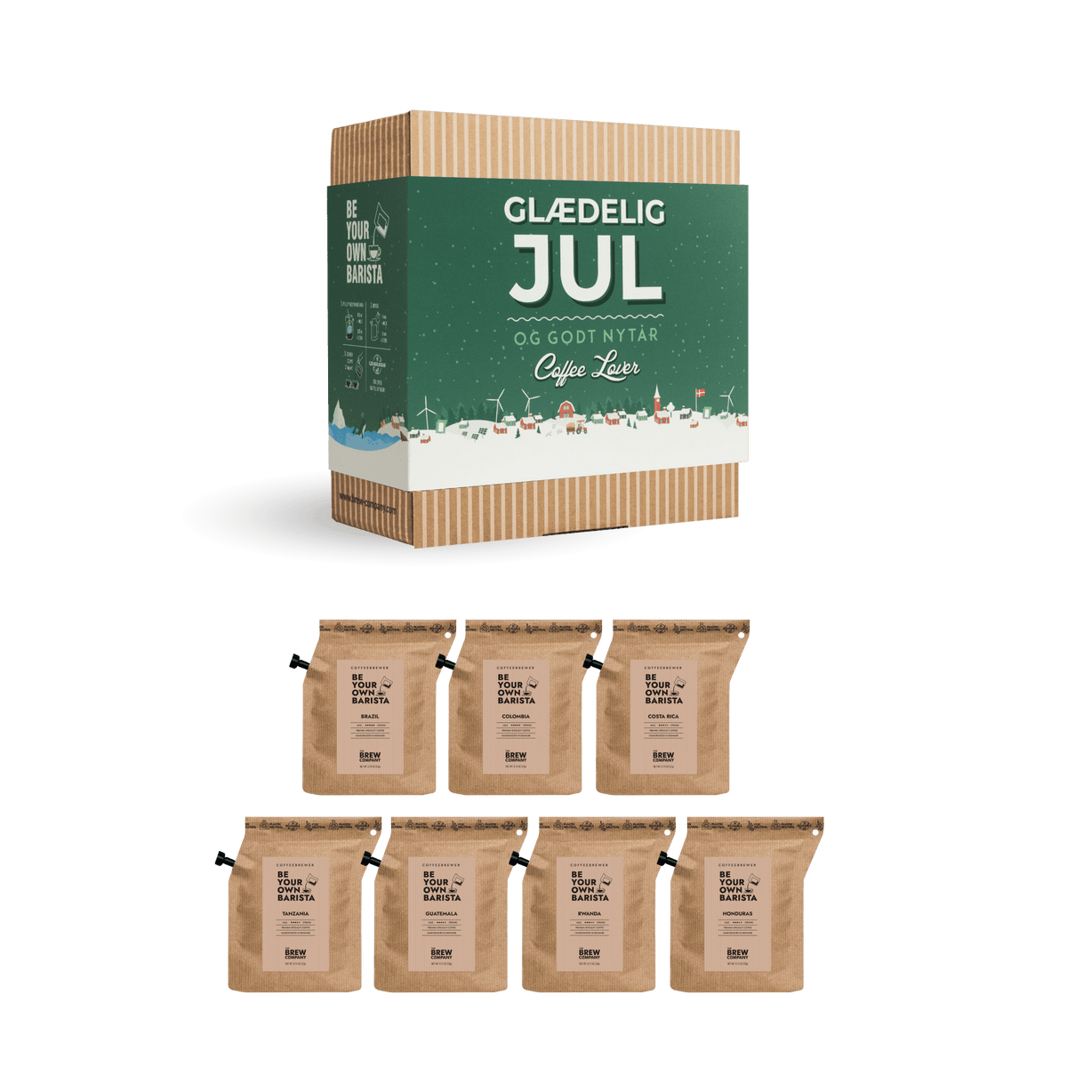 GLÆDELIG JUL KAFFEGAVEÆSKE Gift Boxes The Brew Company