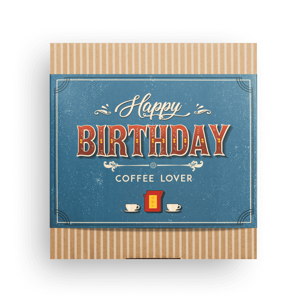 HAPPY BIRTHDAY SPECIAL KAFFEGAVEÆSKE Gift Boxes The Brew Company