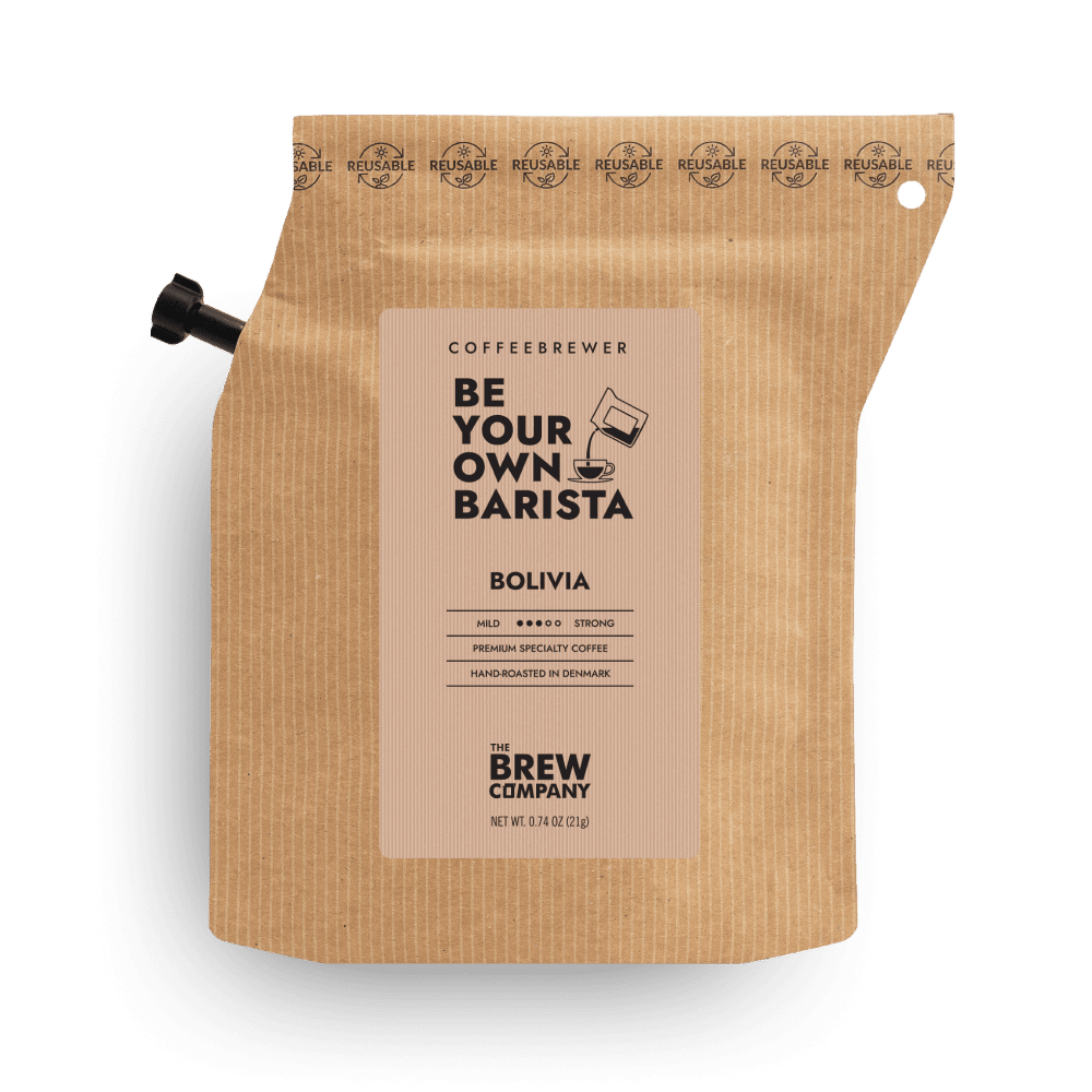 Bolivia Coffeebrewer med specialty kaffe fra Bolivia i praktisk kaffepose til nem brygning på farten, outdoor og kaffeoplevelser overalt