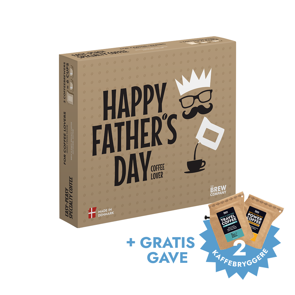 Glædelig Fars Dag Specialkaffe 3 stk. Gaveæske