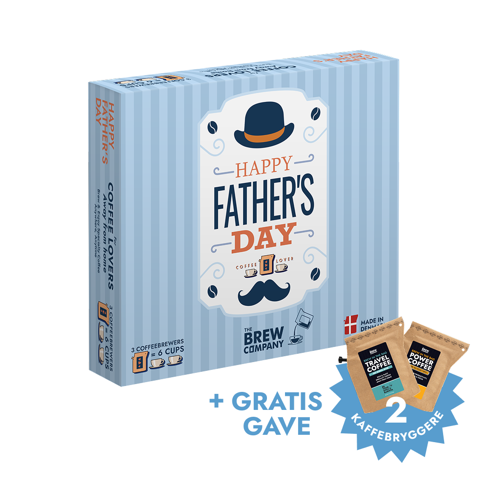 Glædelig Fars Dag Special 3 Stk. Kaffegaveæske