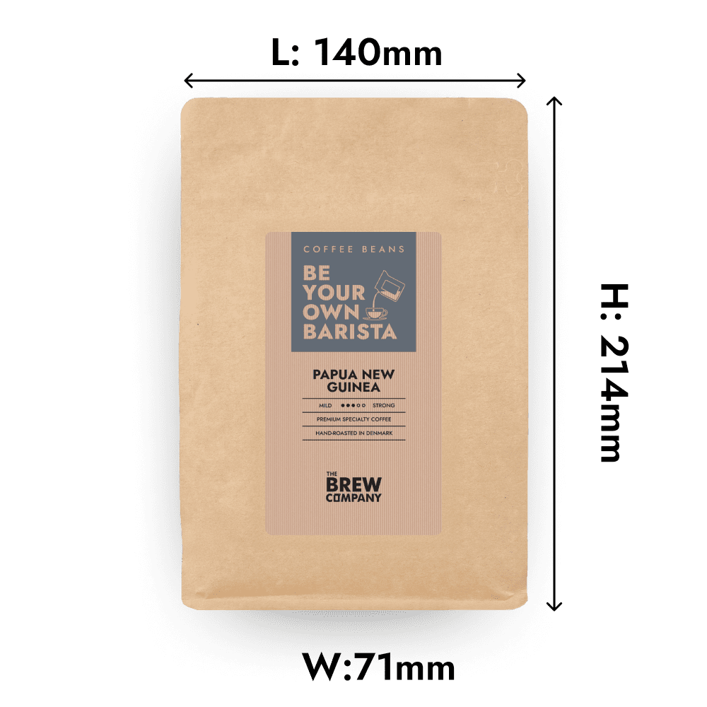 Papua Ny Guinea Kaffebønner– Specialkaffebønner – 333 g – The Brew Company