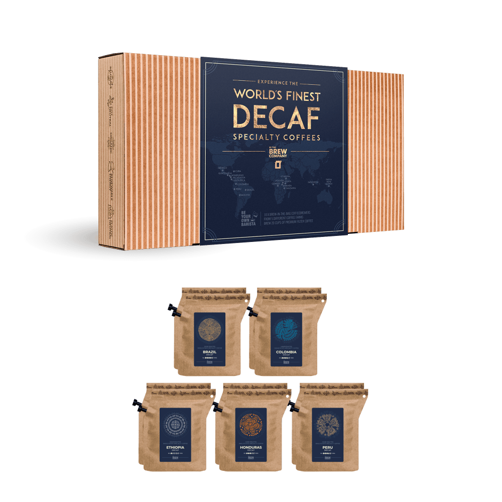 WORLD&#39;S FINEST DECAF SPECIAL KAFFEGAVEÆSKE Gift Boxes The Brew Company