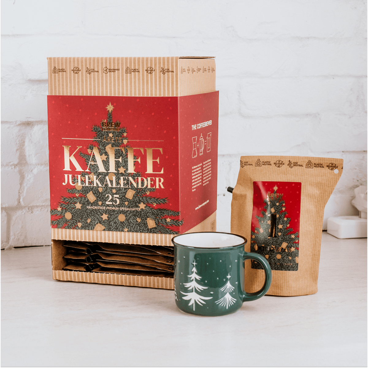 Festlig Rød Kaffejulekalender Early Bird Tilbud