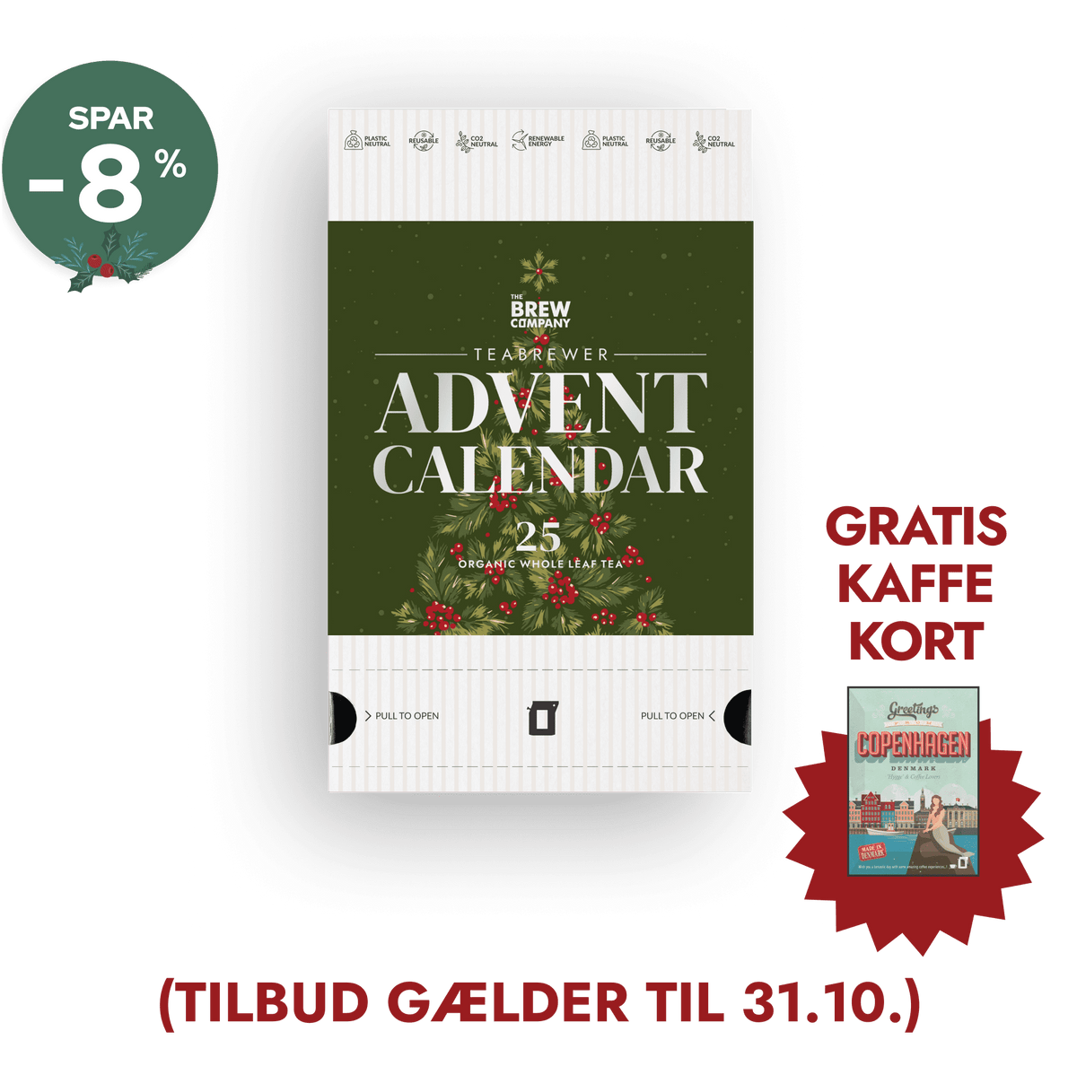 Tebryggerens Julekalender Early Bird Tilbud