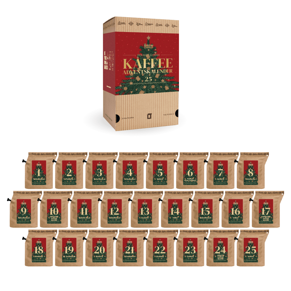FESTLIG RØD KAFFEJULEKALENDER!