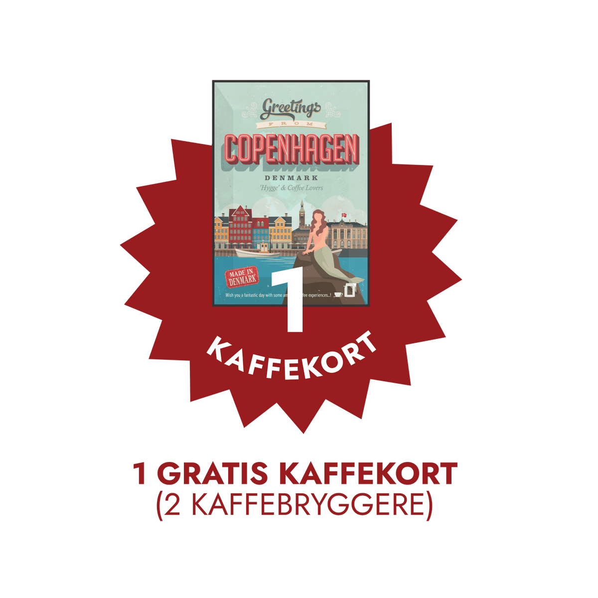 1 gratis kaffekort = 2 gratis kaffebryggere
