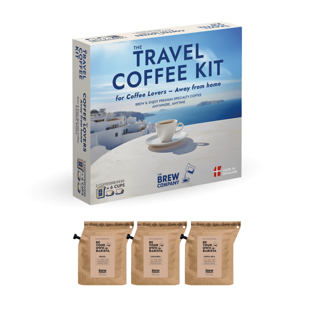SPECIALTY COFFEE TRAVEL KIT GREECE 3 STK. KAFFEGAVEÆSKE