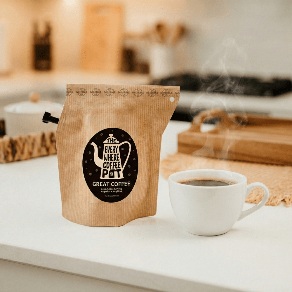 Bærbart outdoor kaffesæt med 3 Coffeebrewers – nem at brygge kaffe overalt