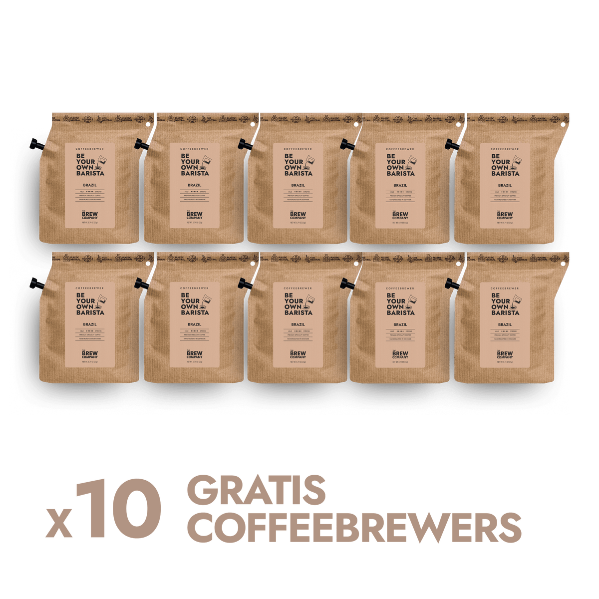 10 GRATIS COFFEEBREWERS