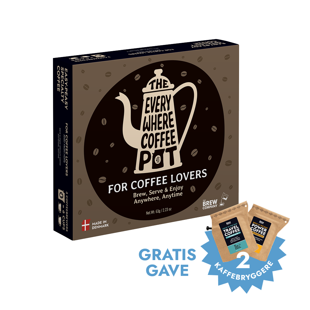 Coffee Pot 3 stk. Kaffegaveæske