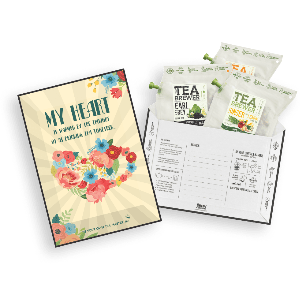 FLOWER LIFESTYLE TE LYKØNSKNINGSKORT Coffee and tea cards The Brew Company