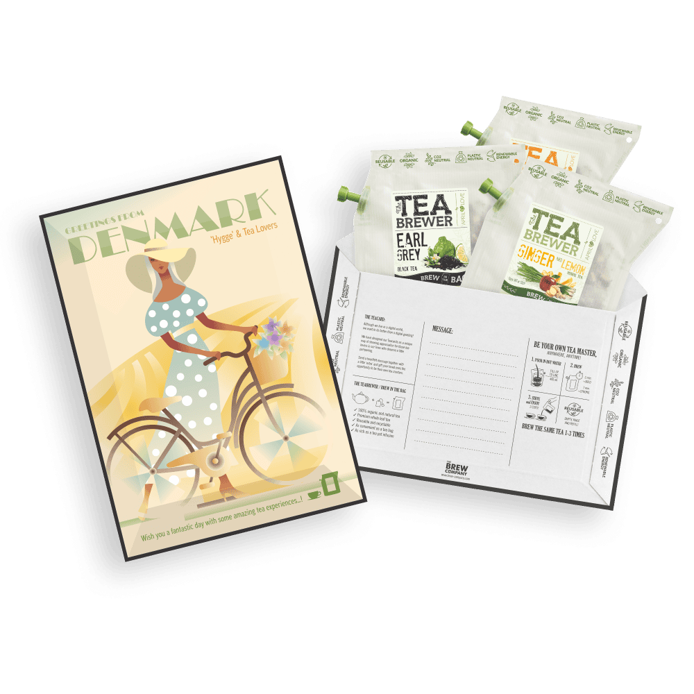 FLOWER LIFESTYLE TE LYKØNSKNINGSKORT Coffee and tea cards The Brew Company